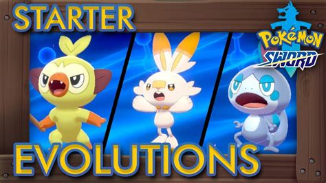 Pokémon Sword And Shield All Starter Evolutions Shiny Evolutions