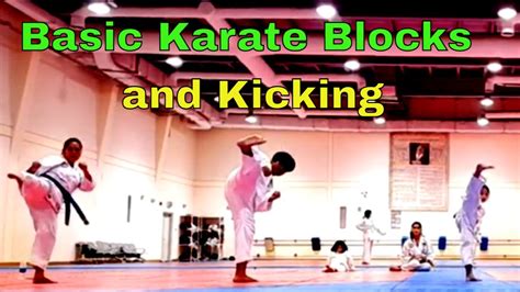 Basic Karate Blocks And Kicks Youtube