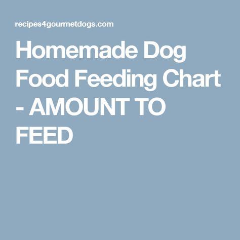 Liver should make up roughly 5 percent of this category, or about one ounce of liver per pound of other animal products. Homemade Dog Food Feeding Chart * Serving size by dog's ...
