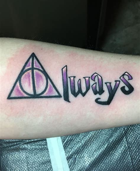 Harry Potter Deathly Hallows Always Tattoo Always Tattoo Harry