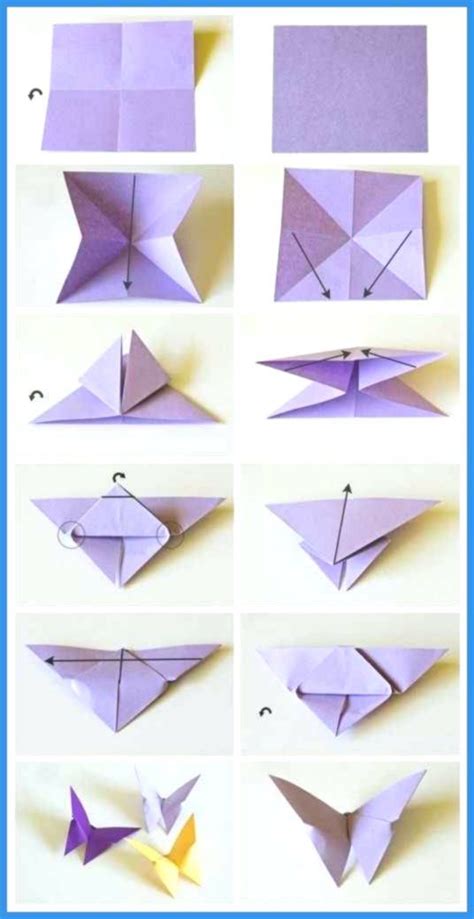 Easy Origami Butterfly Folding Instructions How To Fold An Easy