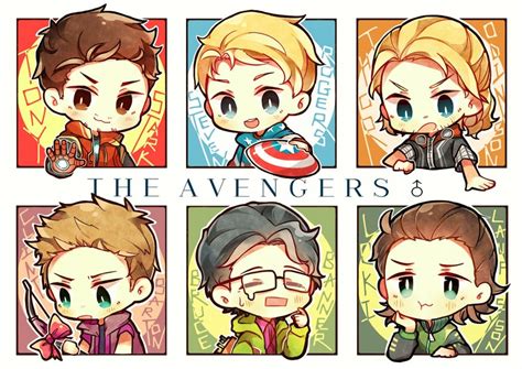 captain america iron man steve rogers thor tony stark and 5 more avengers drawn by gaito