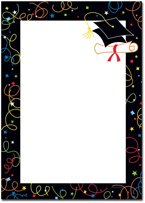 Free Printable Graduation Border Paper Get What You Need For Free