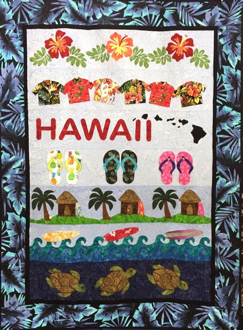 Hawaii Rows Quilt Pattern Row Quilt Quilt Blanket Quilt Blocks Strip