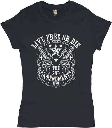 Live Free Or Die T Shirt The 2nd Amendment 1776 Patriotic Gun Owner