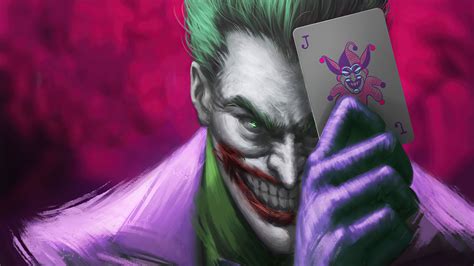 El Guasón Con Carta Joker Fondo De Pantalla 4k Ultra Hd Id5562