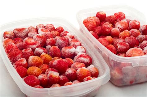 Frozen Strawberries Stock Image Image Of Health Diet 37486167
