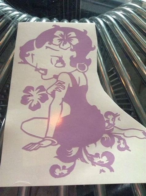 Betty Boop Cuty Sticker Vinyl Decal For Car And Others Finish Glossy