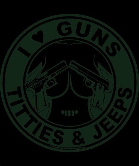 i love guns titties and jeeps decal sticker etsy