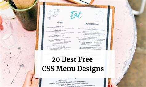 20 Best Free Css Menu Designs