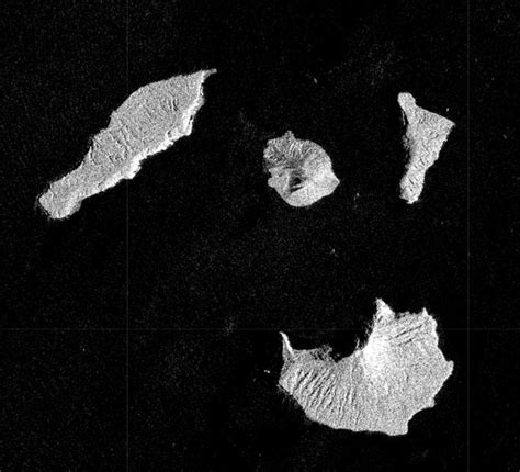 Clear Sky Satellite Imagery Of Anak Krakatau Volcano After Strong