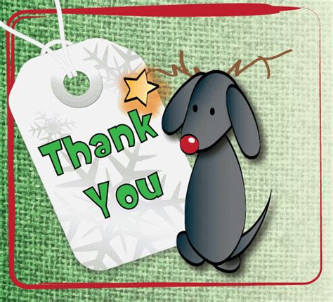 Thank You Holiday Dog Free Thank You Ecards Greeting Cards 123