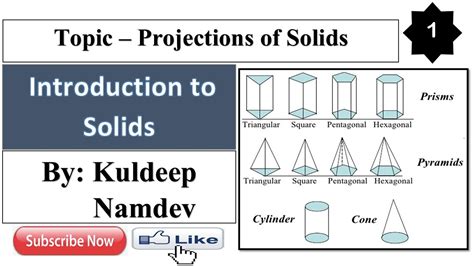 1 Projections Of Solids Introduction To Solids Projection Of