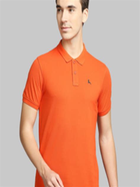 Buy Parx Men Orange Polo Collar T Shirt Tshirts For Men Myntra