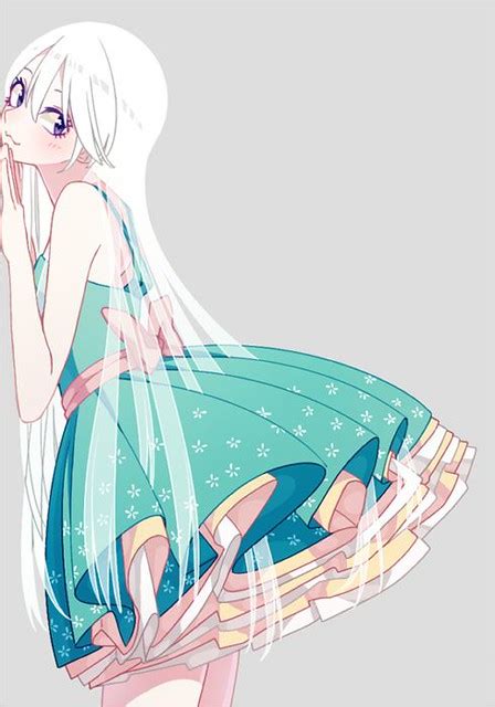 Cute Anime Girl With White Hair Flickr Photo Sharing