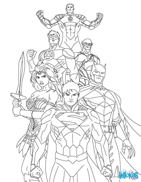 31 best coloring pages images on pinterest. Completare! Justice League Da Colorare - Disegni da colorare