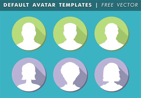 Default Avatar Templates Free Vector Download Free Vector Art Stock