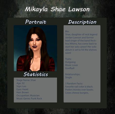 Tabbys Simblr Finally Found A Template To Make Mikaylas