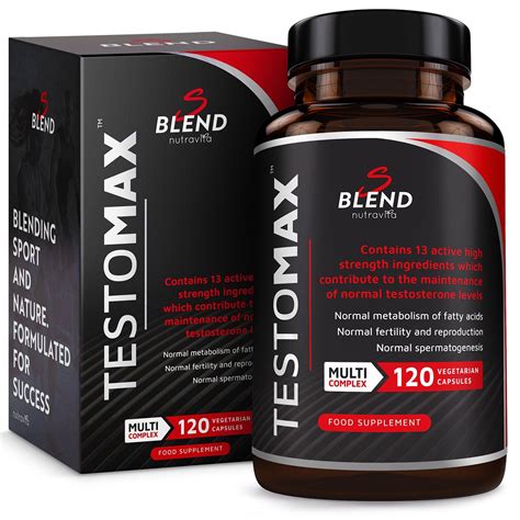 testomax testosterone booster for men 13 powerful active ingredients and vitamins including zinc