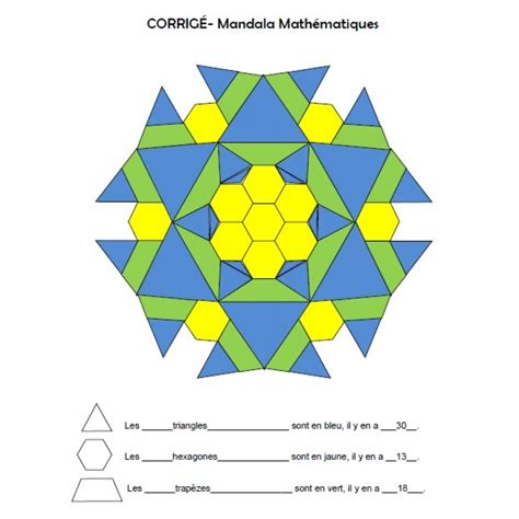 Mandala Mathématiques 4