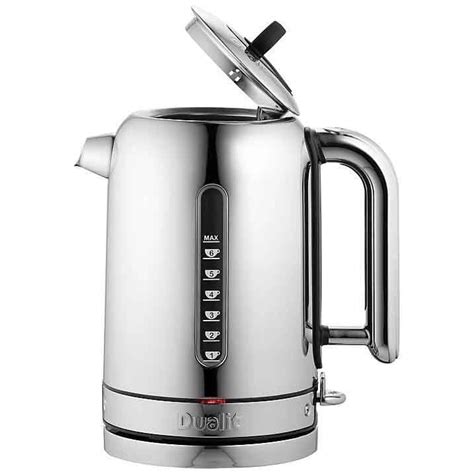 Dualit Classic 1 7l Kettle Polished Stainless Steel Black Trim 72815