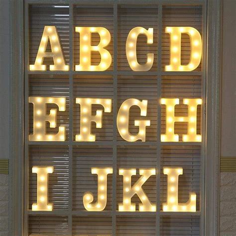 Led Alphabet Letter Light Light Letters Diy Letters Light Up Letters