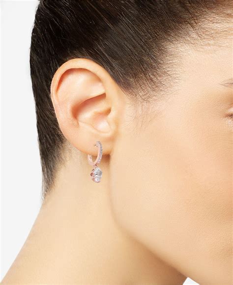 Kate Spade Crystal Huggie Hoop Earrings Lyst