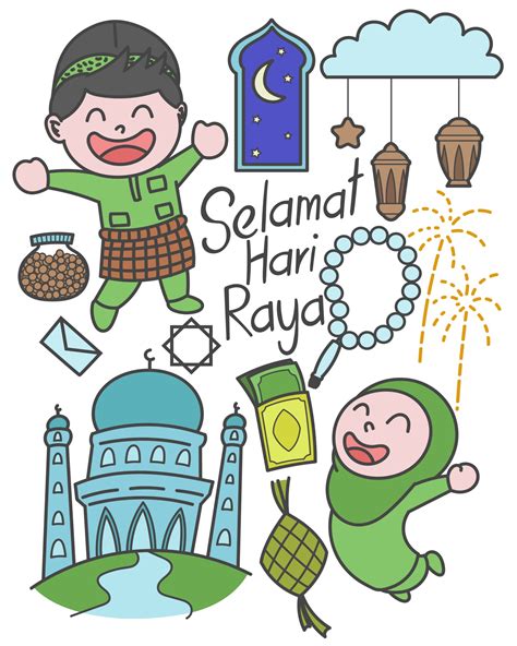 Selamat Hari Raya Meaning Eid Mubarak For Malaysia Holiday Celebration