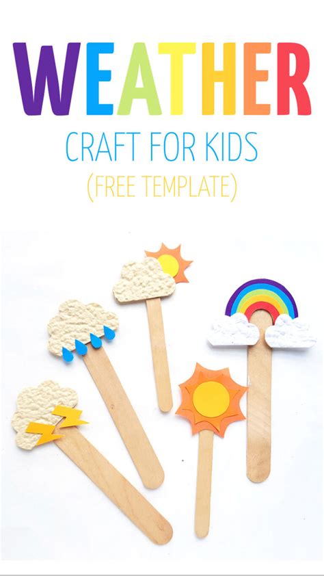 Weather Craft For Kids Paper Puppets Free Templates