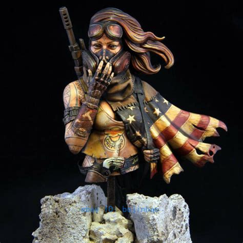 1 10 Scale Fantasy Female Warrior Bust Model Resin Figure Kits Unpainted Model Ebay