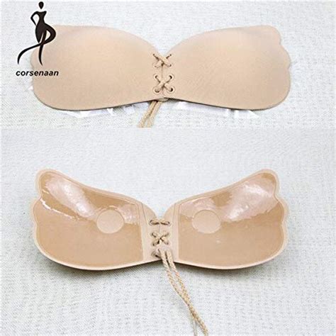 Buy Womens Reusable Invisible Magic Strapless Self Adhesive Push Up Bra Stick On Gel Backless