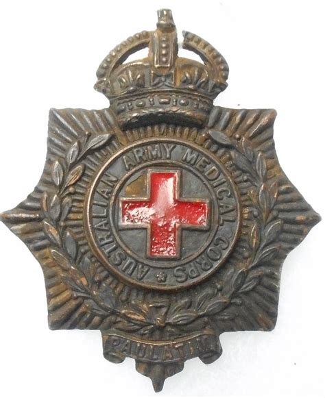 Australian Army Medical Corps Cap Badge Army Badge Military