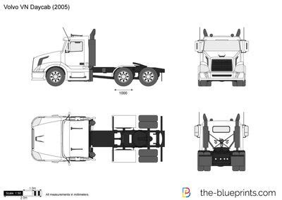 Volvo VN Daycab Big Rig Trucks Semi Trucks Airplane Drawing Trailers