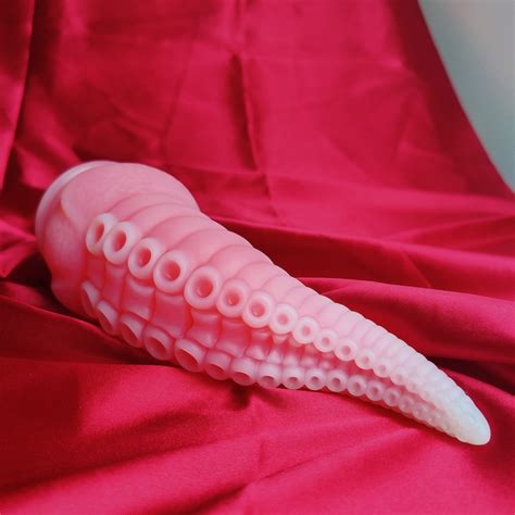 Pink Tentacle Dildo Inches Fantasy Dildo Huge Dildo Suction Etsy