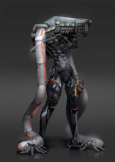 Twitter In Futuristic Robot Robot Concept Art Cyberpunk Art