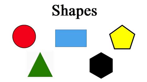 Shapes Name Learn Shapes Names For Kids Youtube