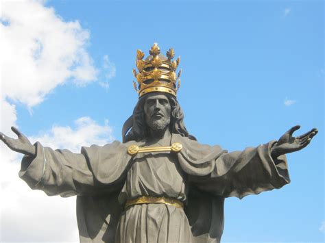 Częstochowa Czarny Posąg Chrystusa Króla