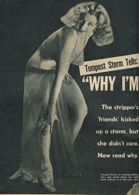 True Burlesque Tempest Storm Strikes A Blow For Civil Rights True