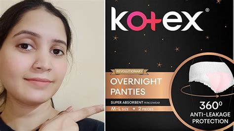 Review And My Experience With Kotex Overnight Panties Youtube