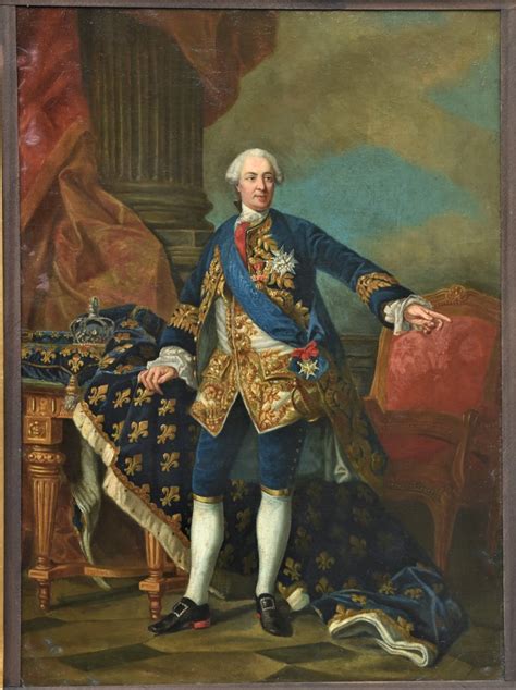 Standing Portrait Of Louis Xv 1710 1774 King Of France Portrait