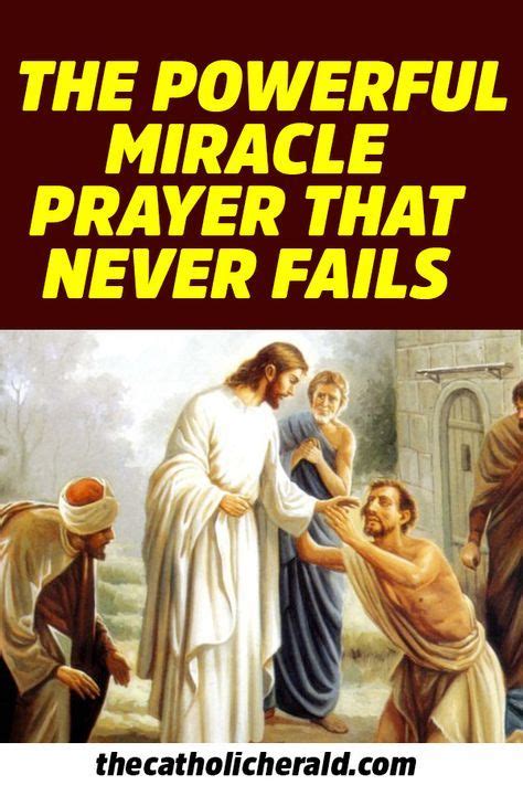The Powerful Miracle Prayer Given By Jesus To All Catholics And It