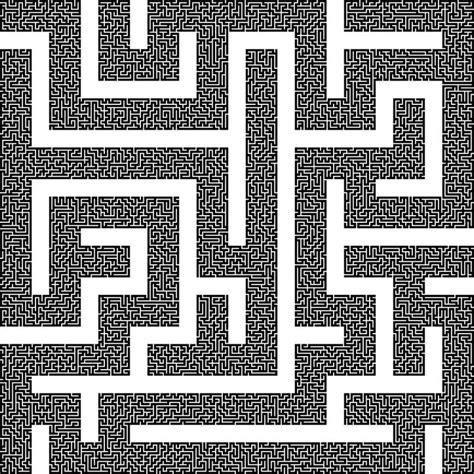 Maze Within A Maze Openclipart Mosaic Patterns Maze Mosaic