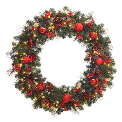 Free shipping on orders over $25 shipped by amazon. 48 in. Battery Operated Red Accented Artificial Wreath ...
