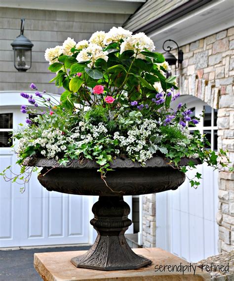 container garden | Summer Urn Planter Container Garden Hydrangea
