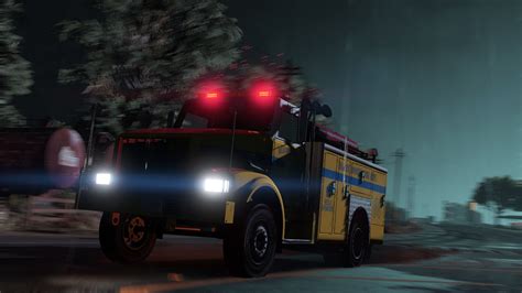 Brute Fire Rescue Truck Add On Liveries Template Gta5