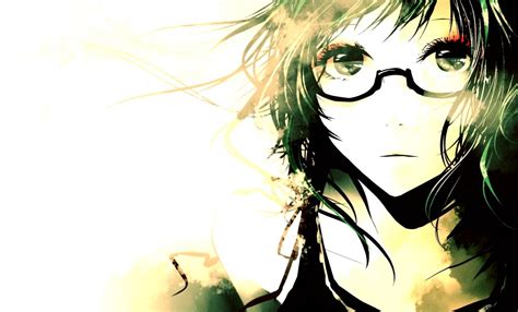 Anime Girls Glasses Wallpaper Hd Wallpapers Quality