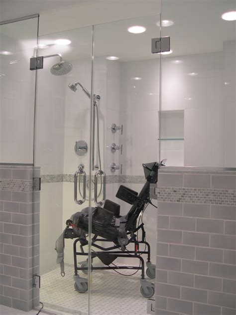 Universal Design Shower Contemporary Bathroom Dc Metro By