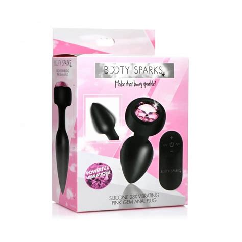 Booty Sparks X Rechargeable Vibrating Gem Anal Plug Pink Janet S