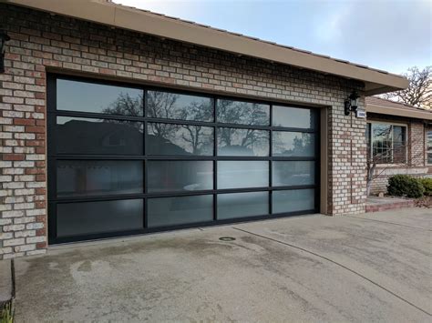 Modern Glass Entry Door Project Residential Garage Door Installation