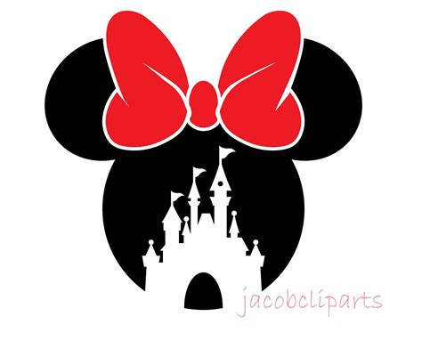 Disney Castle Minnie Mouse Svg Clip Art Svg Digital Format Etsy My